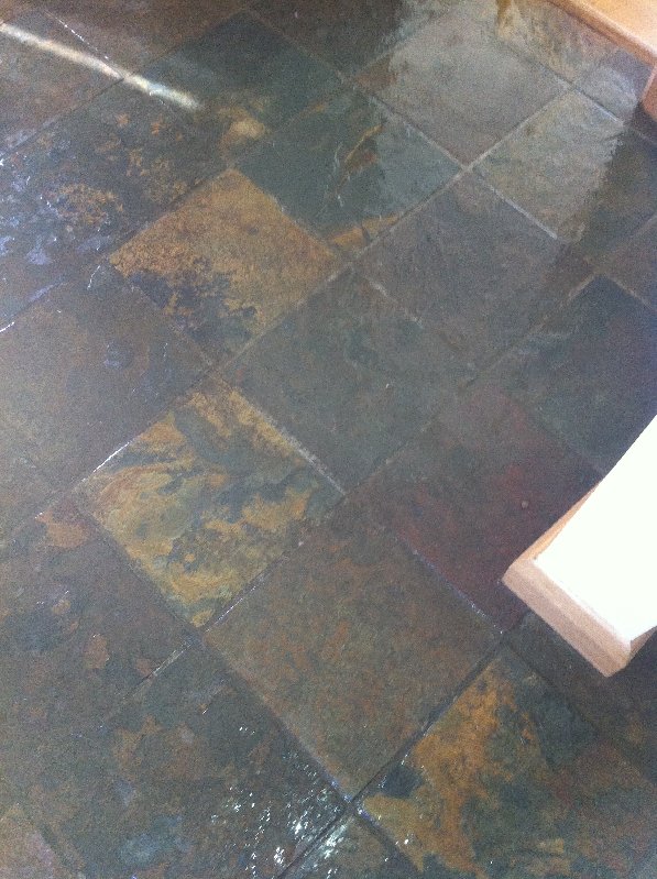 Case study showing slate floor cleaning The Tile and Stone Blog