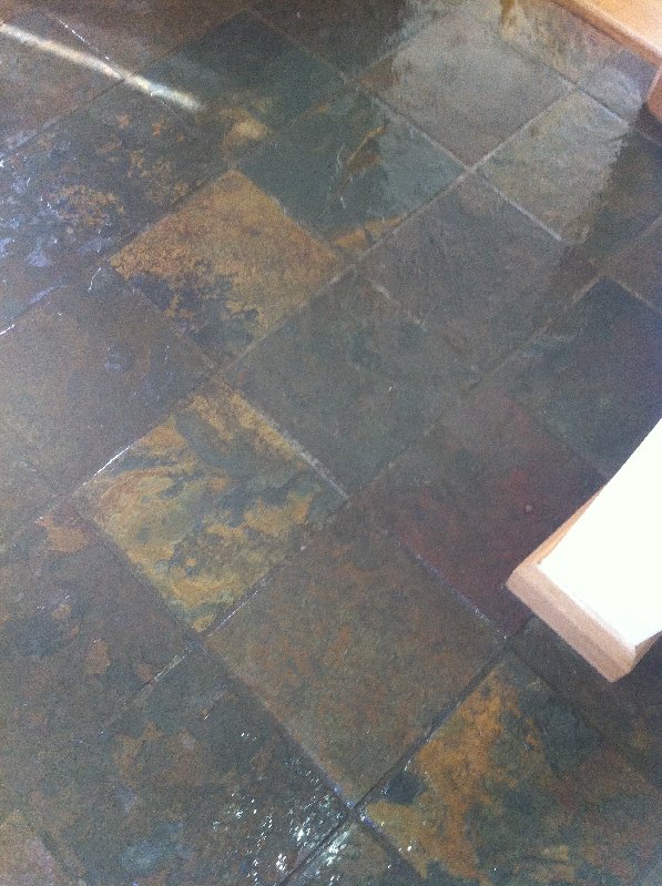 Case Study Showing Slate Floor Cleaning The Tile And Stone Blog