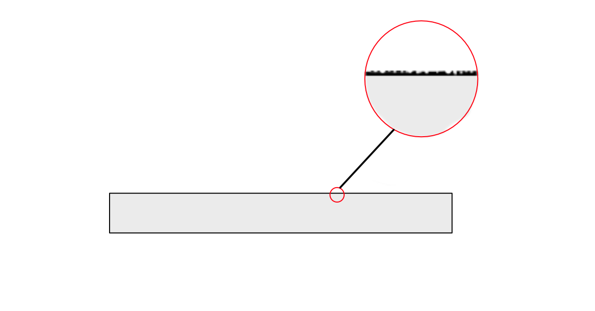 Illustration of micro texture of matt-finish porcelain